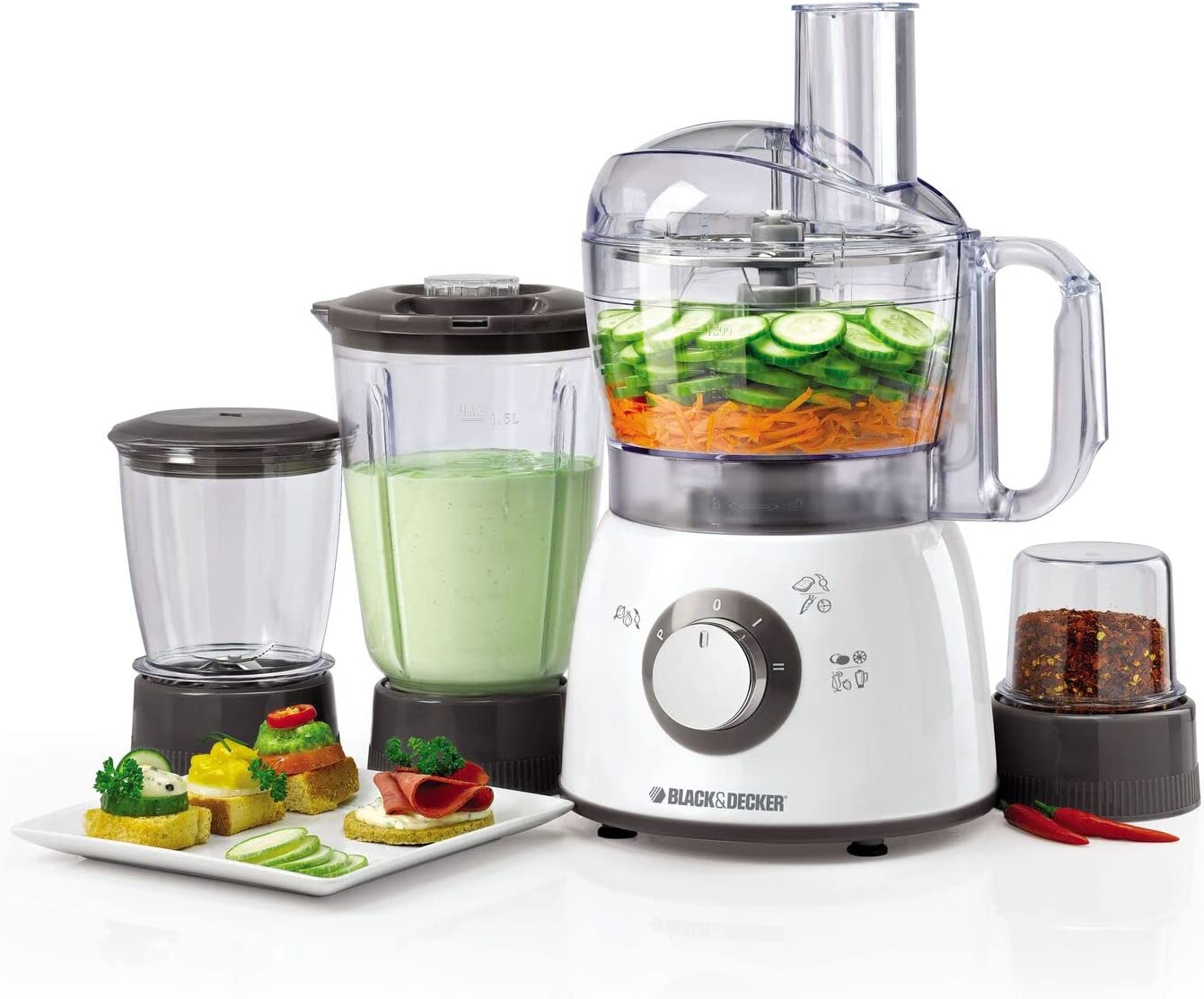 Black Decker All in One Food Processor The Grazie UAE