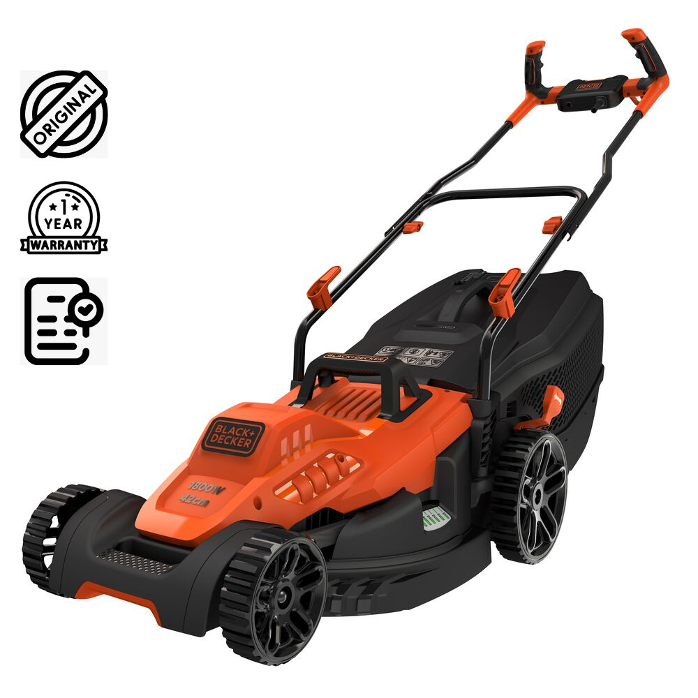 BLACK DECKER 1800W Lawn Mower Repacked Grazie Brown Box