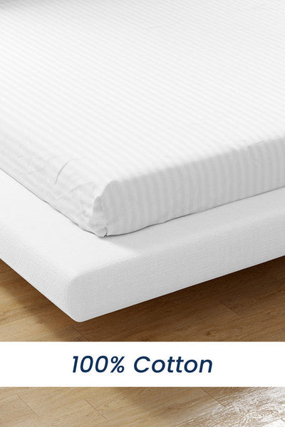 American Linen King Size Fitted Sheet 100% Cotton 200 Thread Count Breathable Bedding Sheet Comfortable Bed Sheets For Bedroom 200 x 200 cm