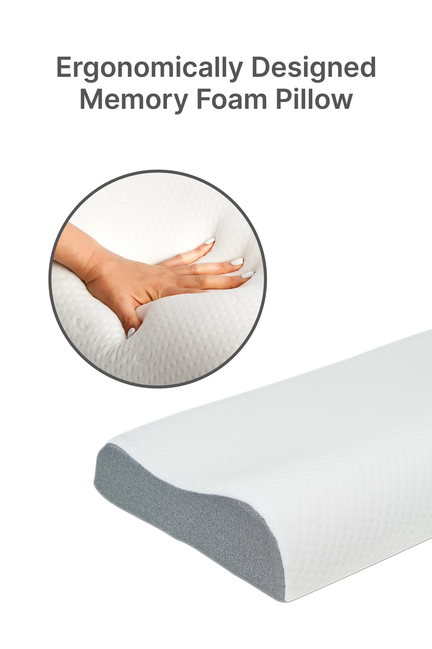 American Linen  Specialty Medical Cervical Sleeping Orthopedic Memory Foam Ergonomic Contour Pillow For Neck And Shoulder Support Pain Relief