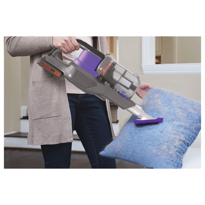 BLACK+DECKER 4-in-1 Cordless Powerseries Extreme Pet Stick Vacuum Cleaner 18V 1.5 Ah Purple/Grey BDPSE1815P-QW