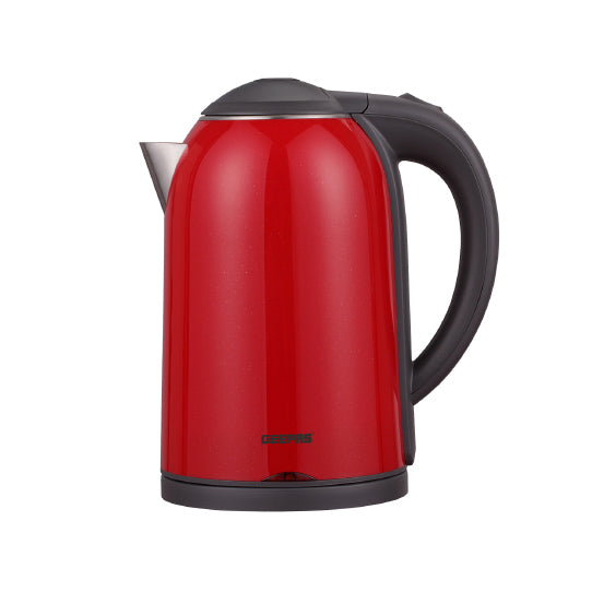 Geepas GK38013 Double Layer Electric Kettle 1.7L - Cordless Water /Tea Kettle with  Stainless Steel Double Wall, Auto Shut-Off & Boil-Dry Protection | Ideal for Coffee, Tea, Water & More | 2 Years Warranty