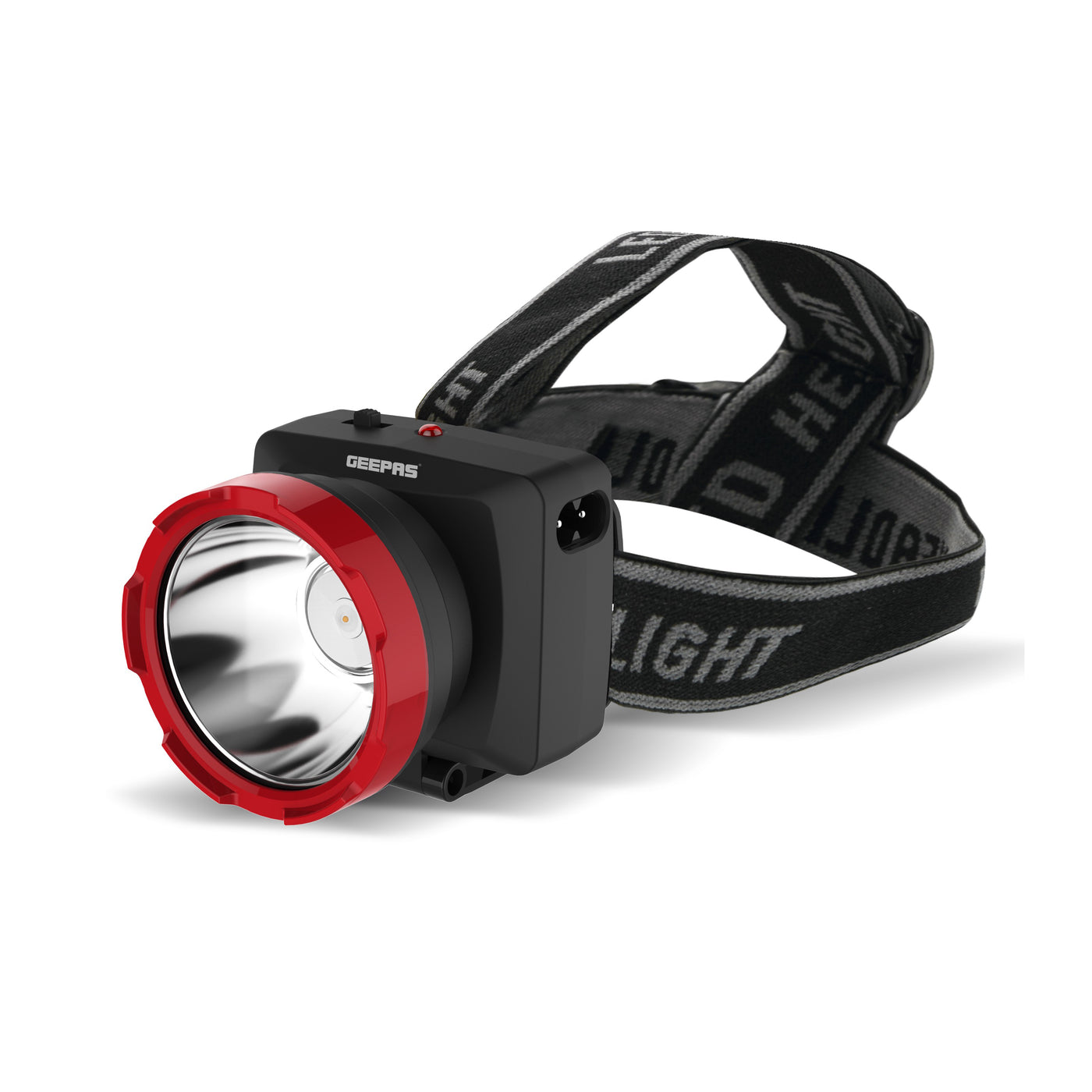 Geepas GHL5574 Rechargeable LED Head Torch - Super Bright Led 3W, Rechargeable Battery 900mAh | Perfect Construction Site, Campaigning, Hiking, Climbing