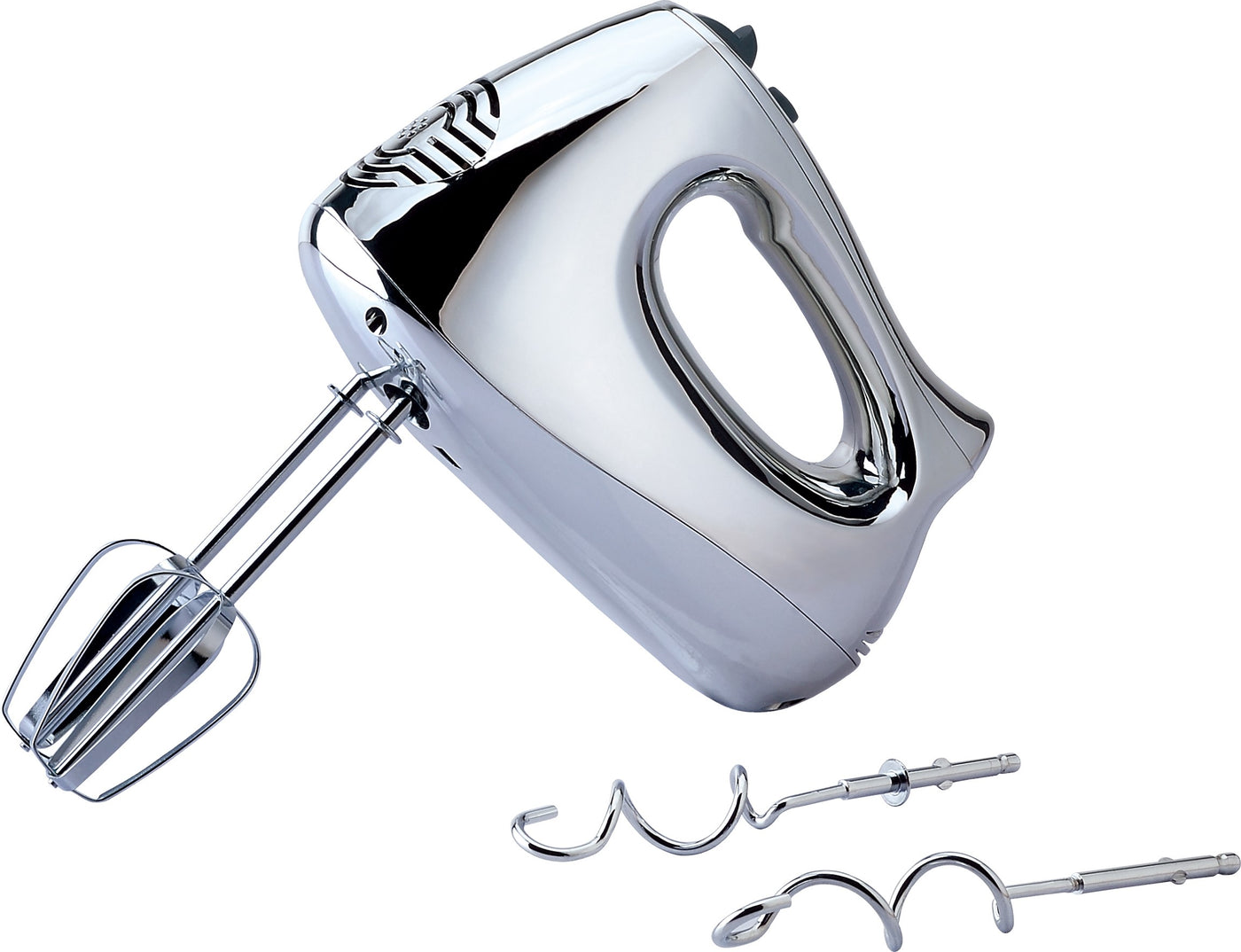 Geepas GHM6127 200W Hand Mixer -  5 Speed Function with Turbo, 2 Stainless Steel Beaters & Dough Hooks, Eject Button | 2 Years Warranty