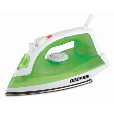 Geepas GSI7783 1600W Multifunctional Steam Iron| For Crisp Ironed Clothes - Non-Stick Soleplate, Wet/Dry Function & with Temperature Control, 140 ML capacity- Dry/Steam Burst/Steam/Vertical Steam/Spray Function - 2 Years Warranty