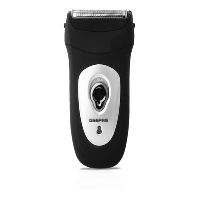 Geepas GSR8707 Men's Electric Foil Shaver, Mini Travel Rechargeable Precision Foil Shaver with Sideburn Trimmer for Beard & Stubble  - Cordless Electric Beard Razor - Reciprocating Trimmer | 2 Year Warranty