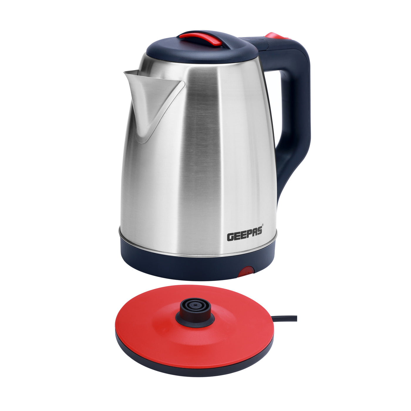 Geepas GK38042 1.8L Electric Kettle - Stainless Steel Body| Auto Shut-Off & Boil-Dry Protection | Heats up Quickly & Easily | Boil for Water, Tea & Coffee Maker