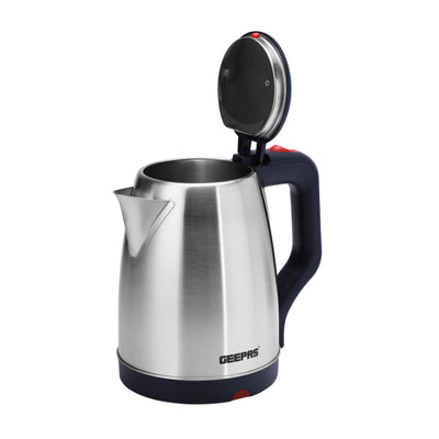 Geepas GK38042 1.8L Electric Kettle - Stainless Steel Body| Auto Shut-Off & Boil-Dry Protection | Heats up Quickly & Easily | Boil for Water, Tea & Coffee Maker