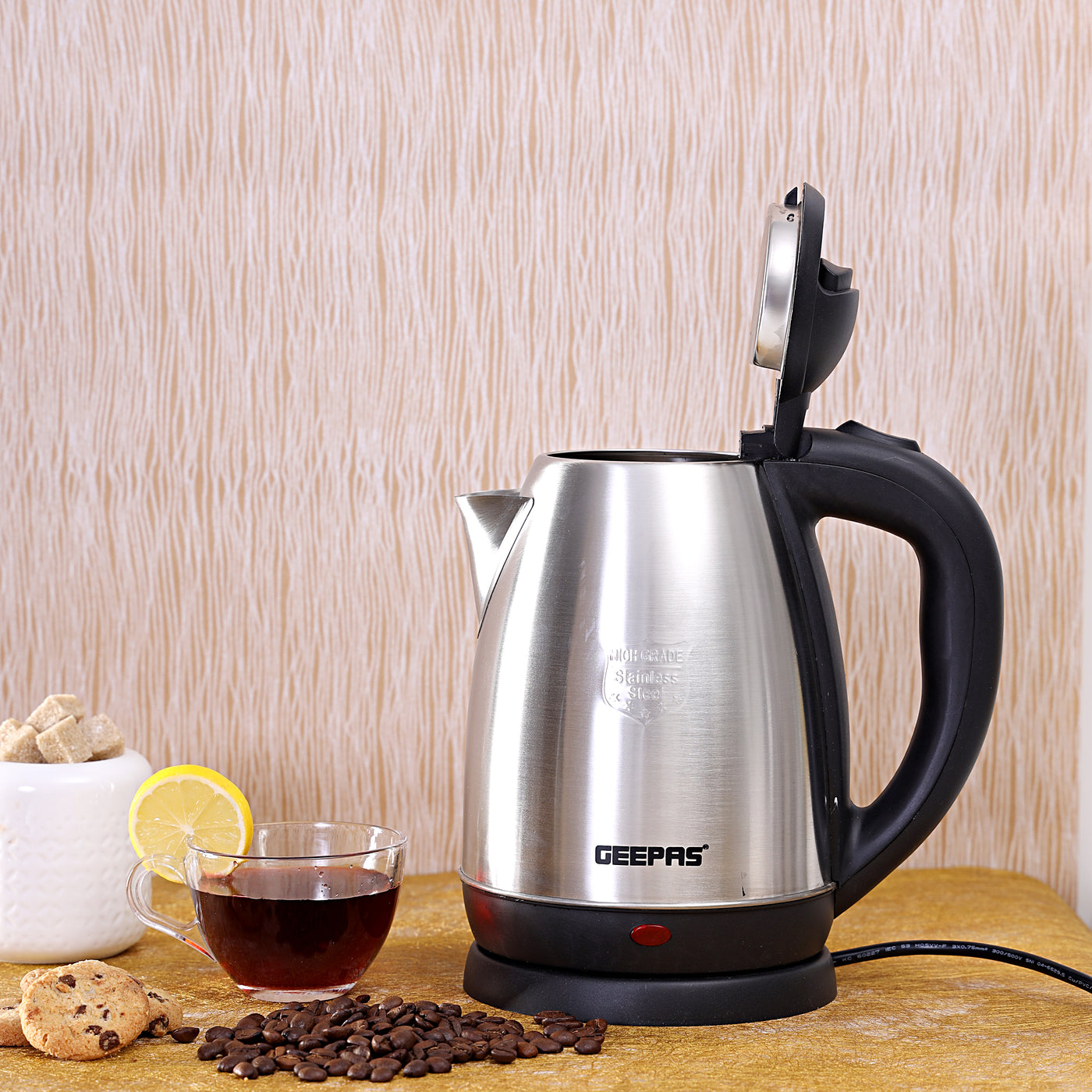 1.8L Electric Kettle 1800W Geepas GK5454