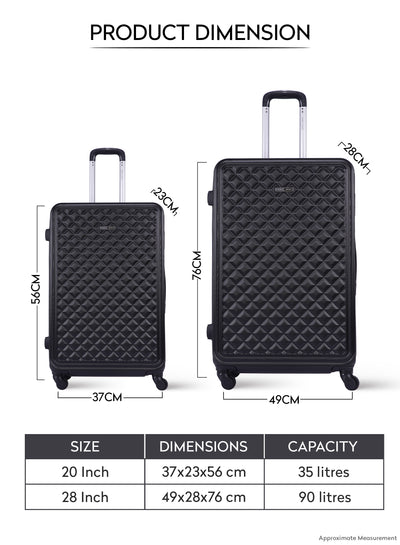 Fantasy ABS Hardside Spinner Luggage Trolley Set