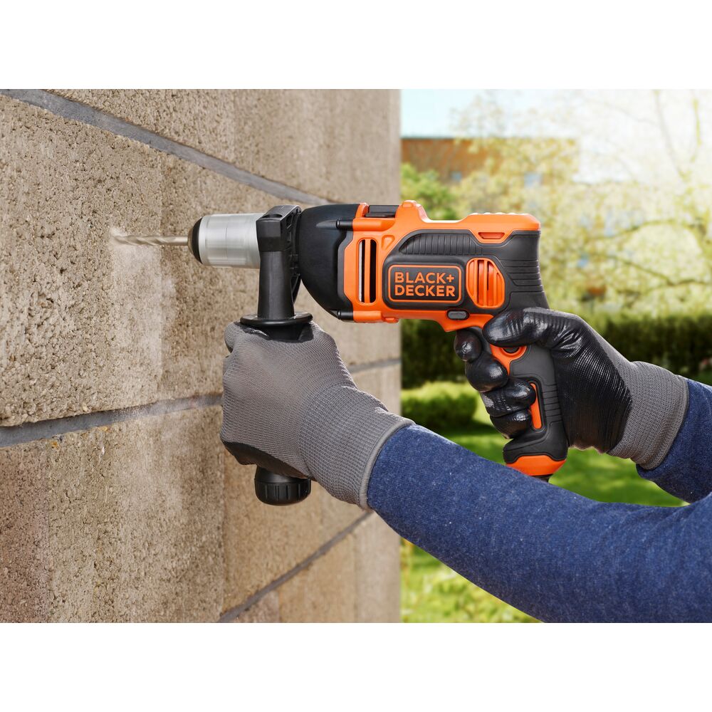 Buy Black+Decker Corded Hammer Drill 500W With Bits Orange Set of 6 Online  - Shop Home & Garden on Carrefour UAE