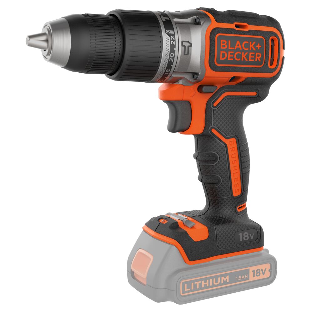 Brown Box Cordless Hammer Drill Power Tool, 18V, Battery Not Included