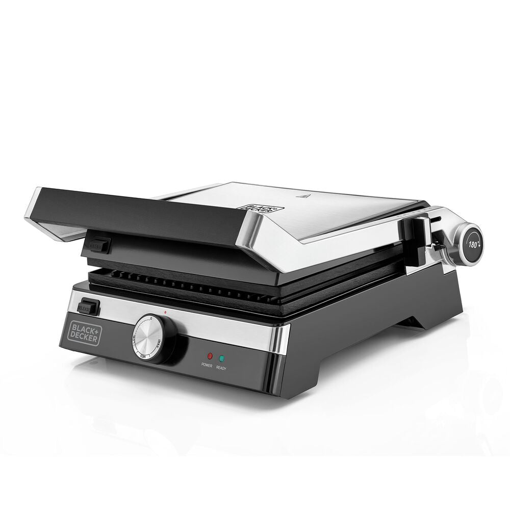 2000W Family Health Grill, Black/Silver