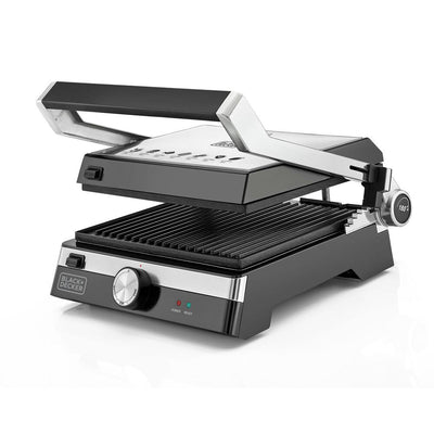 2000W Family Health Grill, Black/Silver