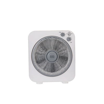 Brown Box 40W Box Desk Fan 12 Inch Fan Diameter, 3 Speeds Low/Medium/High And 5 Blade Design With Adjustable Portable/Travel Friendly Body To Direct Swing