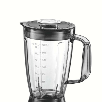 Brown Box  880W 4-in-1 Food Processor, Blender, Grinder and Dough Maker with 31 Functions, Silver/Black