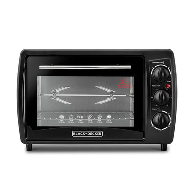 Brown Box  19L Double Glass Multifunction Toaster Oven with Rotisserie for Toasting/ Baking/ Broiling