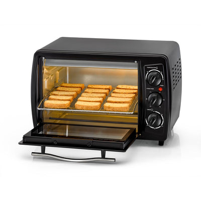 Brown Box  19L Double Glass Multifunction Toaster Oven with Rotisserie for Toasting/ Baking/ Broiling