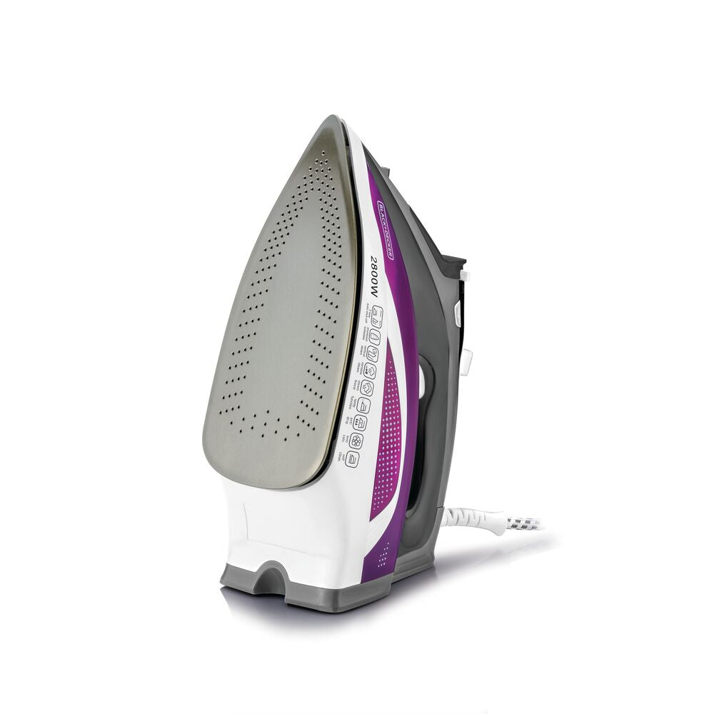 Brown Box 2800W Digital Pre-Programmed Steam Iron, Anodized Sole Plate with Eco Mode, Multicolour