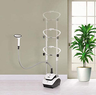 Brown Box Garment Steamer with Double Pole 2000 W 2.4 Liter 3 Stage White/Grey