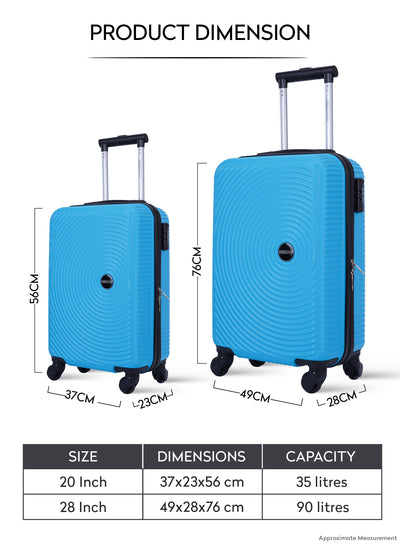 Astro ABS Hardside Spinner Luggage Trolley Set