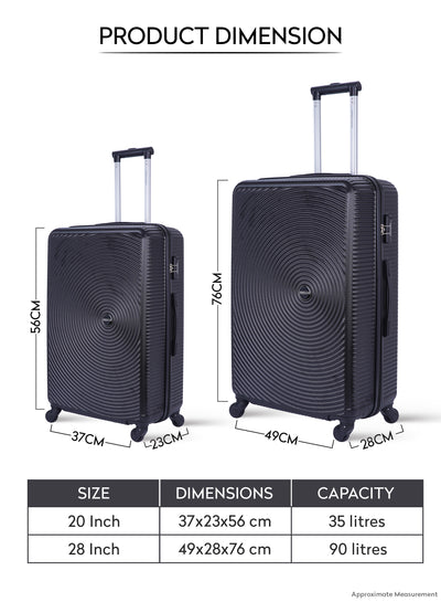 Astro ABS Hardside Spinner Luggage Trolley Set