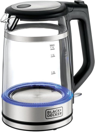 BLACK+DECKER Glass Kettle Double Wall 1.7L 2200W - GK220-B5, by BLACK+DECKER