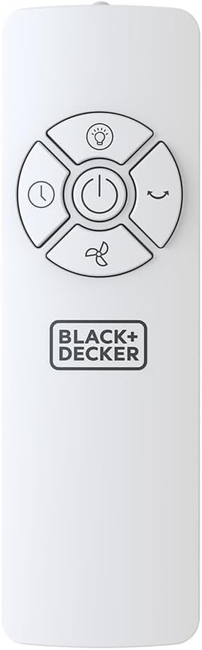 Black & Decker 2 in 1 Bladeless Fan,85cm Height,Cool-white LED Lamp,Remote Control,60° Wide Oscillation, 70W Tropical motor, Low Noise, 40m2 Area Coverage,Wooden Trim-FBL85-B5