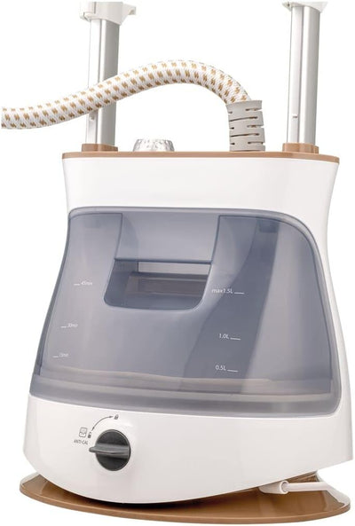 Brown Box 2400W 1.5L Upright Garment Steamer 35gm/min Steam, With Adjustable Double Poles Rotary Wheels, Multiple Attachments, For Quick Wrinkle Free&Santized Garment