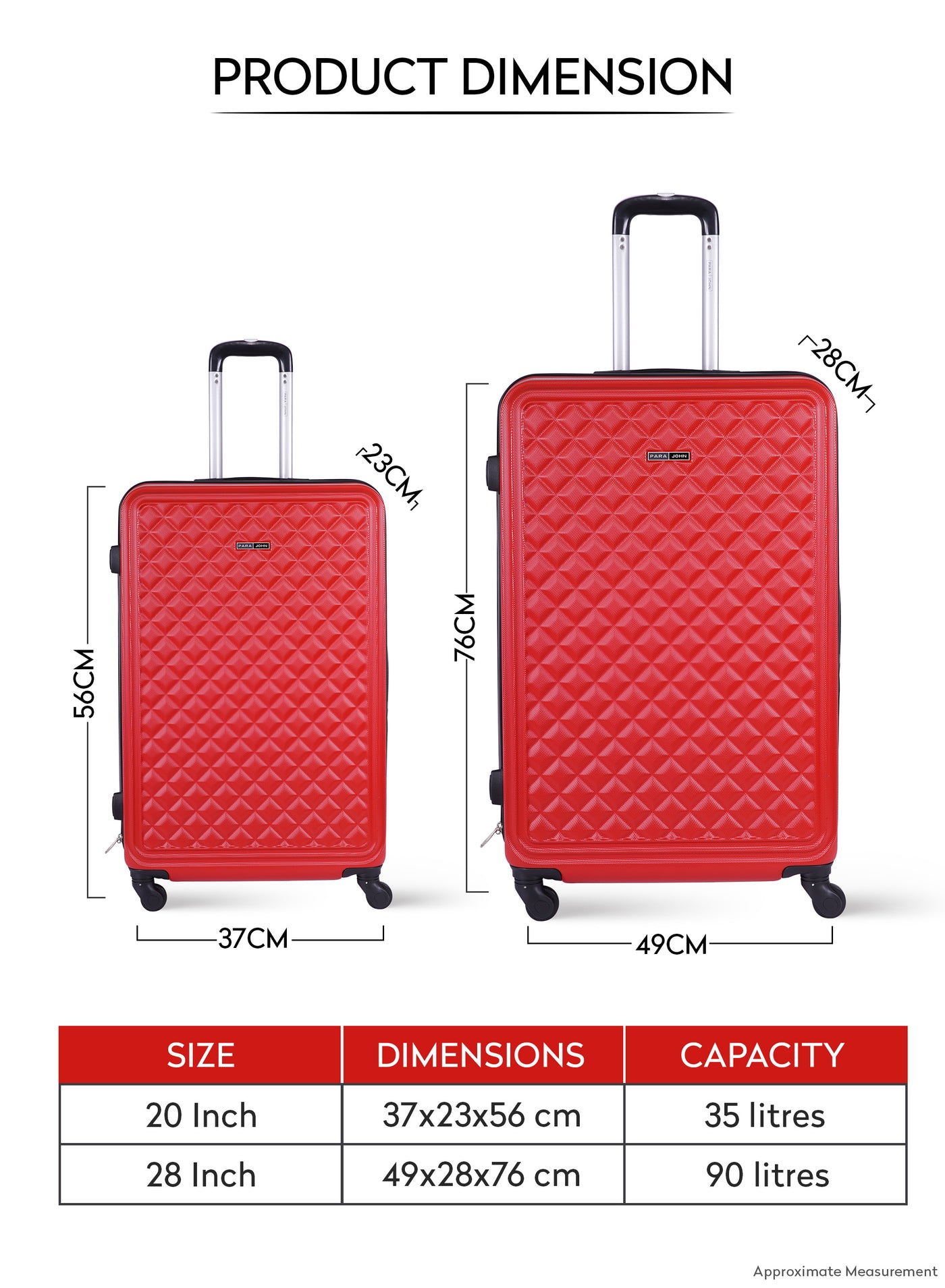 Fantasy ABS Hardside Spinner Luggage Trolley Set