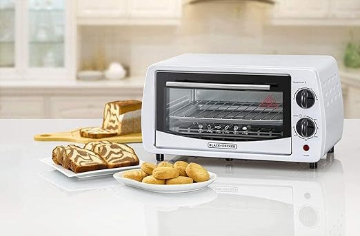 9L Double Glass Multifunction Toaster Oven for Toasting/ Baking/ Broiling, White
