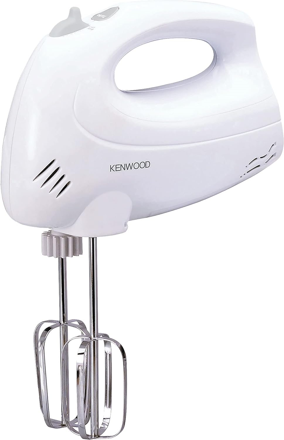 KENWOOD Stand Mixer Hand Mixer (Electric Whisk) 250W with 2.7L Rotary Bowl, 6 Speeds + Turbo Button, Twin Stainless Steel Kneader and Beater for Mixing, Whipping, Whisking, Kneading HM430 White