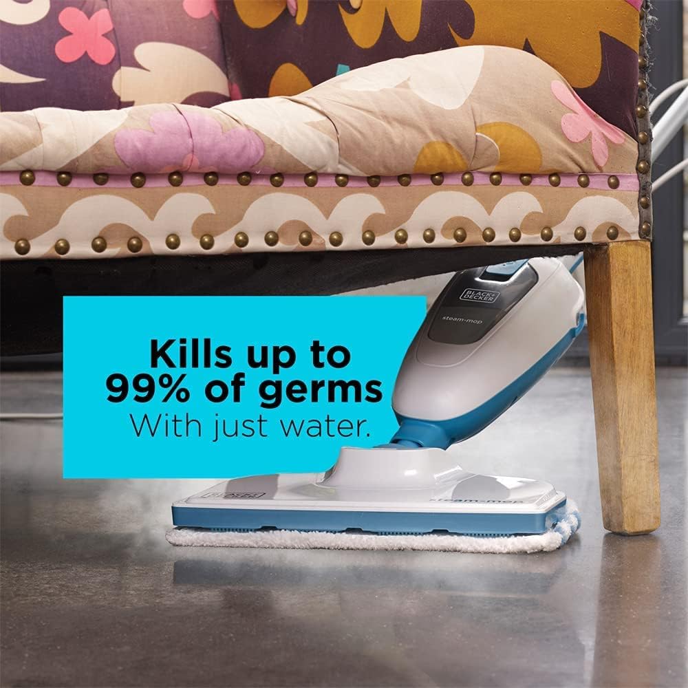 Brown Box  5-in-1 Steam Mop with Superheated Steam with 5 Accessories, Swivel Head, 1300 W, 380 ml