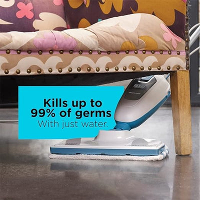 1300W 10-in-1 Electric Steam Mop with 10 attachments