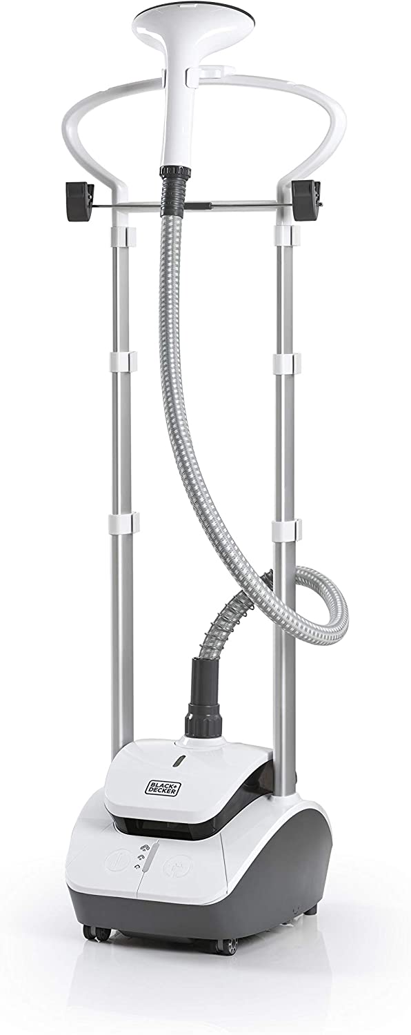 Brown Box Garment Steamer with Double Pole 2000 W 2.4 Liter 3 Stage White/Grey