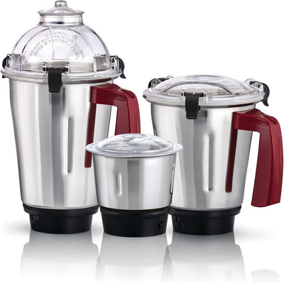 Brown Box 3-in-1 Multifunctional 750W Mixer Grinder with 3 Jars Set: Blender, Wet & Dry Grinder and a Chutney Jar