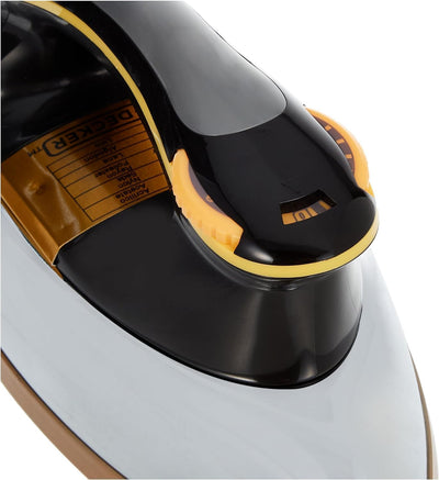 1200W Heavy Weight Dry Iron, Black/Gold