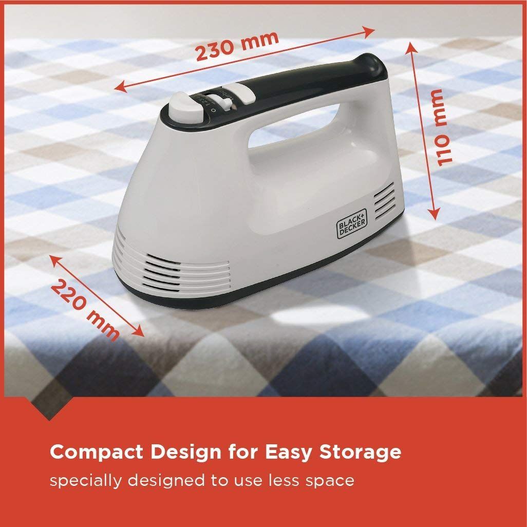 Brown Box 300W Hand Mixer, White