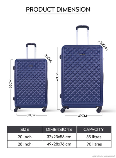 Fantasy ABS Hardside Spinner Luggage Trolley Set