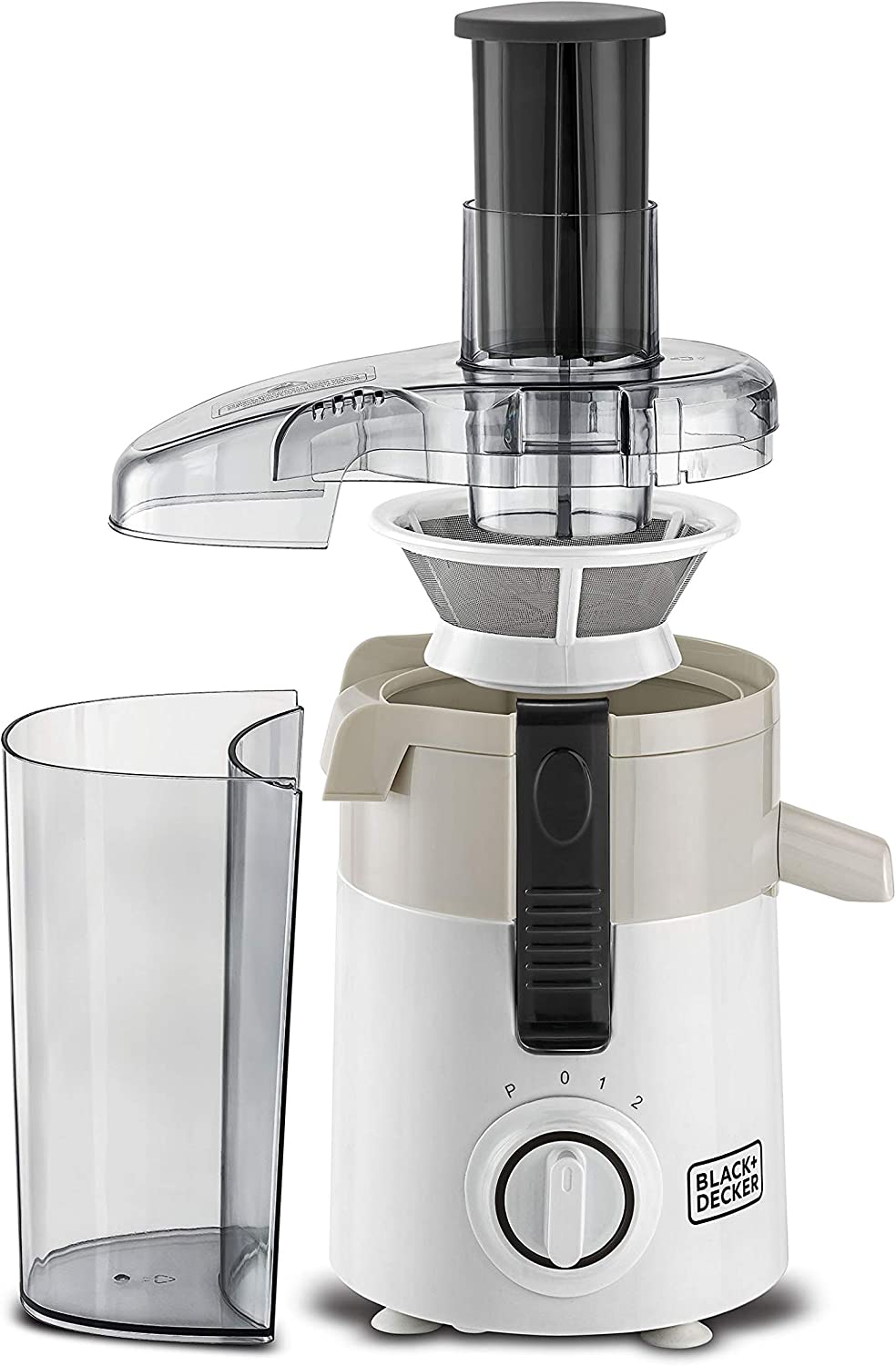 Brown Box 250W Juicer Extractor with Large Feeding Chute White/Grey