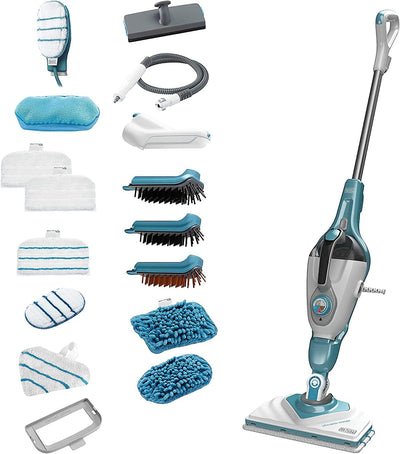 1600W 500ml Steam Mop 2in1, 8m Cord Length and 20sec Heat Up Time For Floor and Handheld Mode Kills 99.9% Germs With Super Heated Steam, For Quick Cleaning