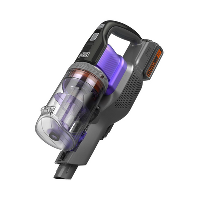 BLACK+DECKER 4-in-1 Cordless Powerseries Extreme Pet Stick Vacuum Cleaner 18V 1.5 Ah Purple/Grey BDPSE1815P-QW