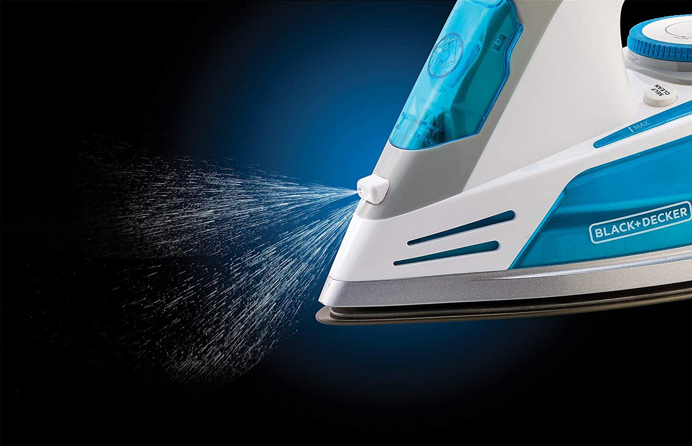 Brown Box 2800W 2 Way Auto Shut-Off Anti Drip, Anodized Sole Plate Variable Steam Iron, Blue