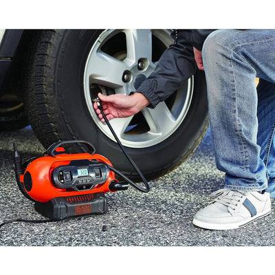18V/12V 160PSI/11 Bar Cordless/Corded Multi-Purpose Air Compressor Inflator with Nozzles for Car, Cycles, Inflatables & Balls