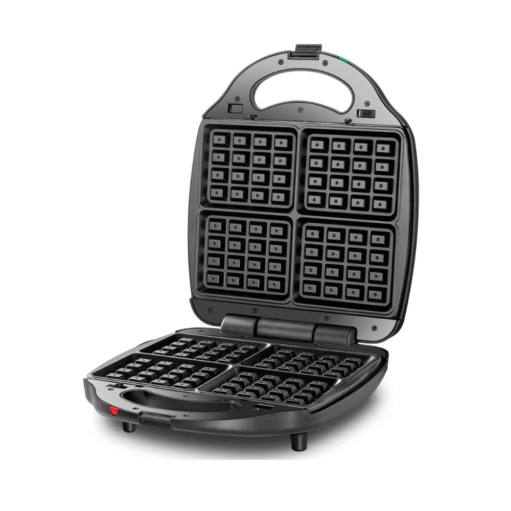 BLACK DECKER 1400W 3 in 1 4 Slice Sandwich Waffle Maker with 180