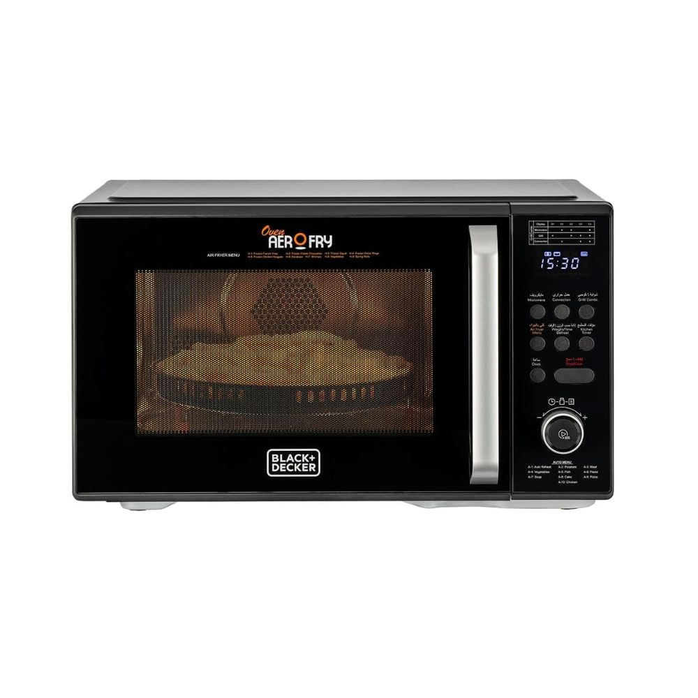 BLACK+DECKER 4-in-1 Digital Microwave Oven with Air Fryer, Grill & Convection, 29L, Black - MZAF2910-B5, by BLACK+DECKER