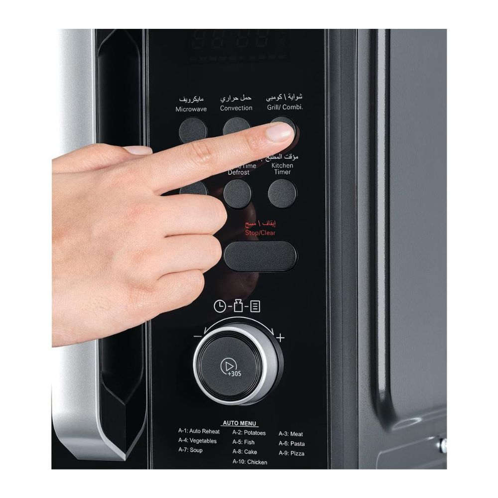 BLACK+DECKER 4-in-1 Digital Microwave Oven with Air Fryer, Grill & Convection, 29L, Black - MZAF2910-B5, by BLACK+DECKER