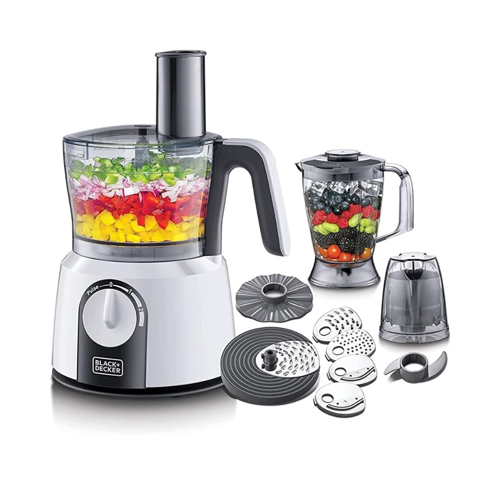 1000W 32 Functions 5-in-1 Food Processor, White