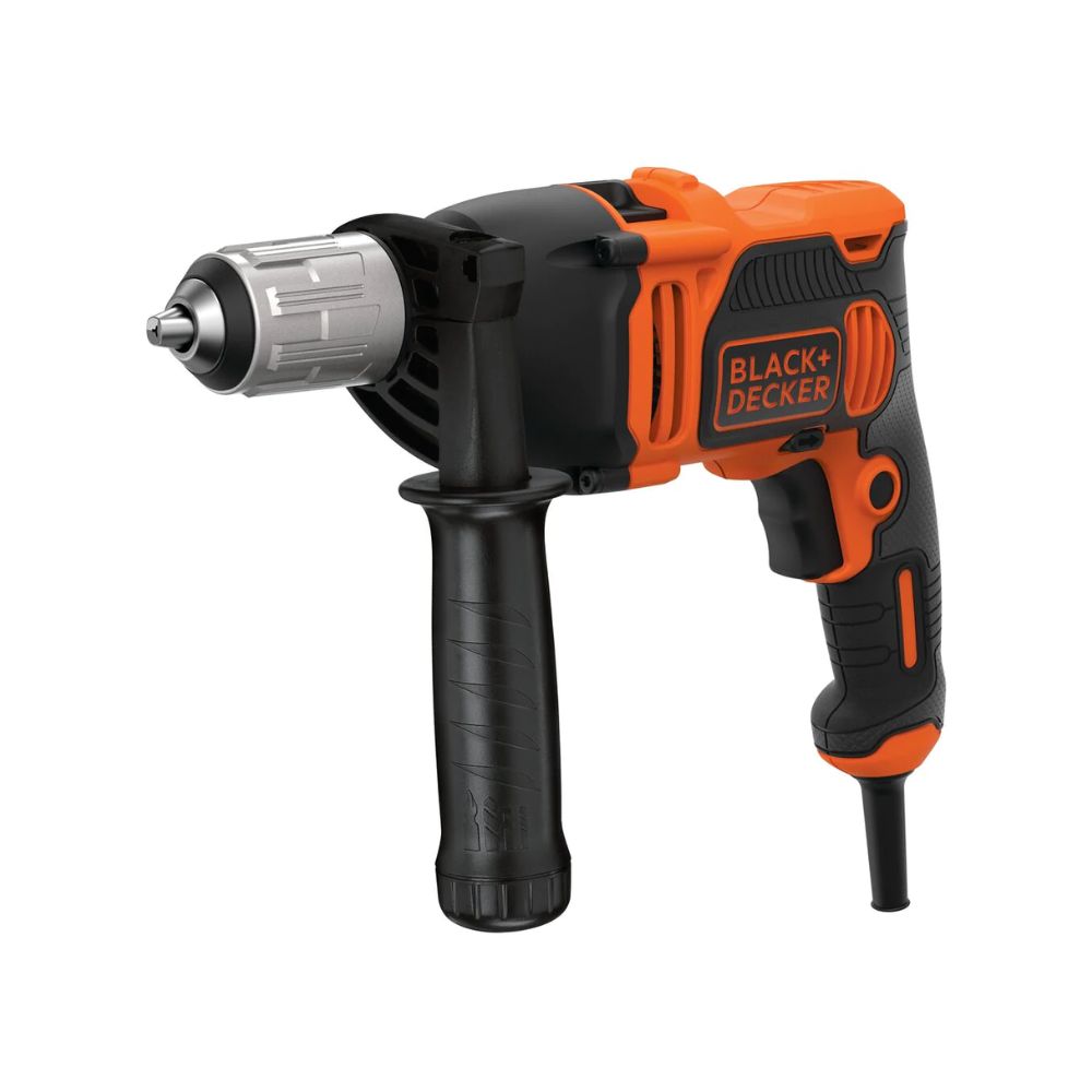 850W 3,100 RPM Corded Hammer Drill with Forward/Reverse Function with 6 Drill Bits in Kit box for Metal, Wood & Masonry Drilling