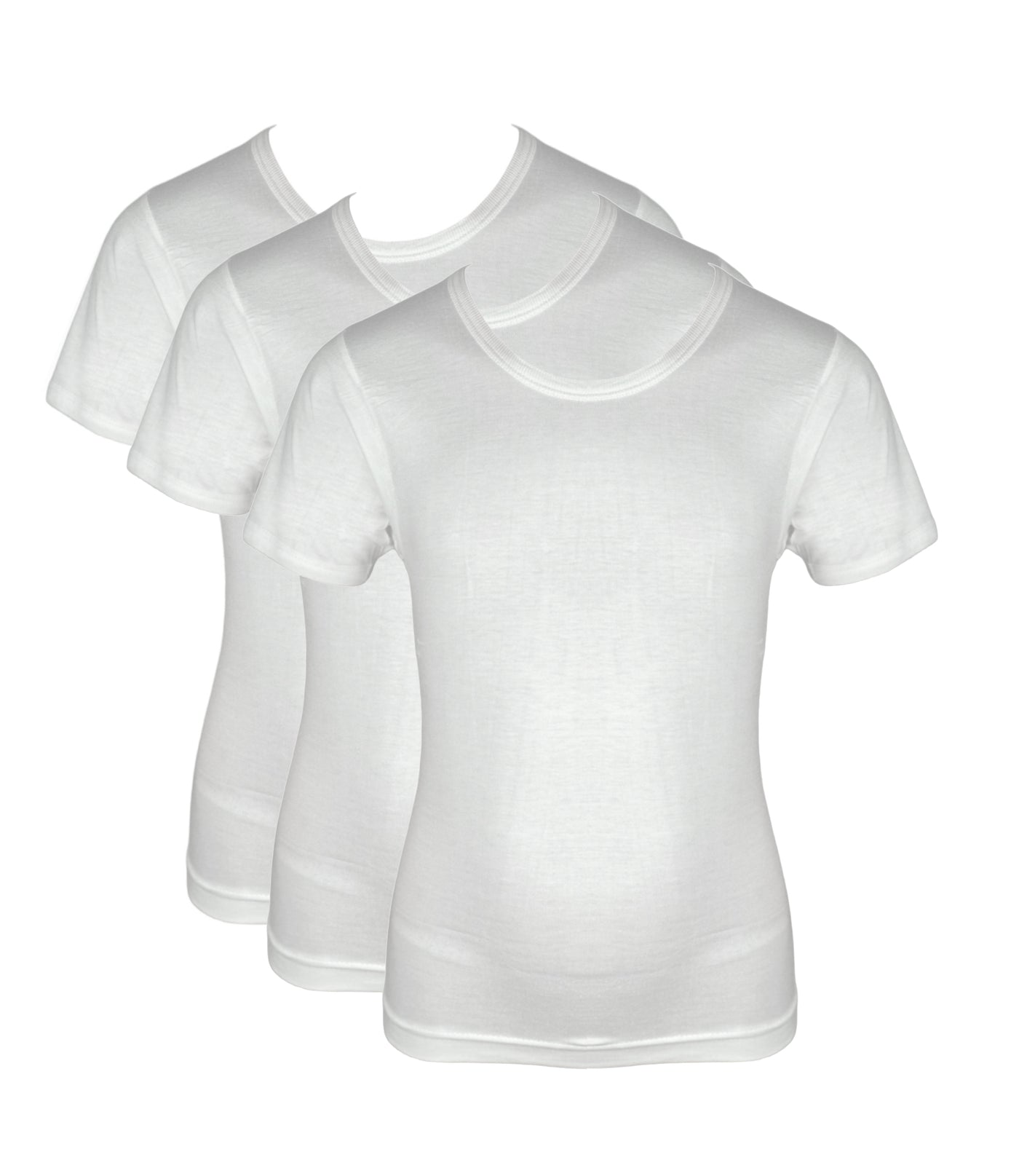 Alphabet Boys T-Shirt White 6 Pack (3/4yrs)